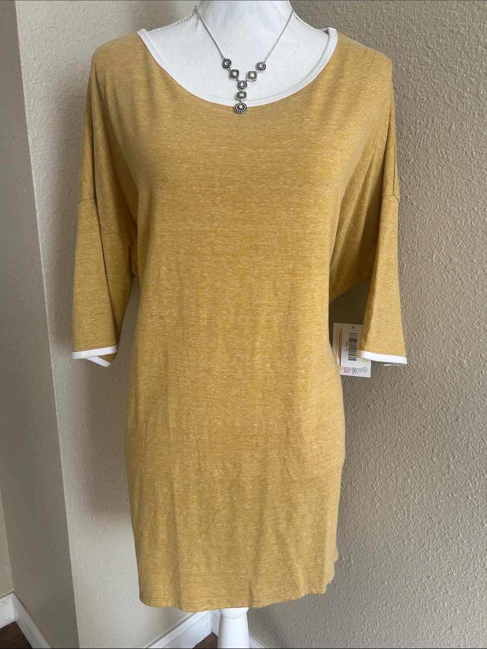 LuLaRoe Mustard Yellow Women's Tunic Top